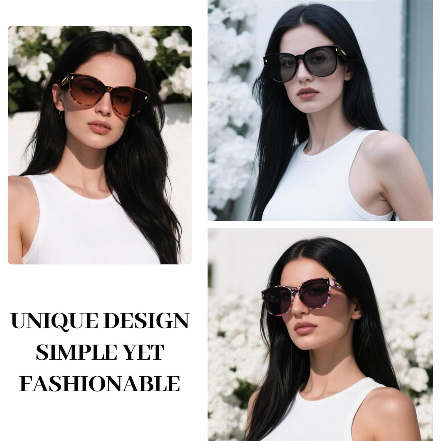 Gafas de sol polarizadas UV400 para mujeres sobre gafas