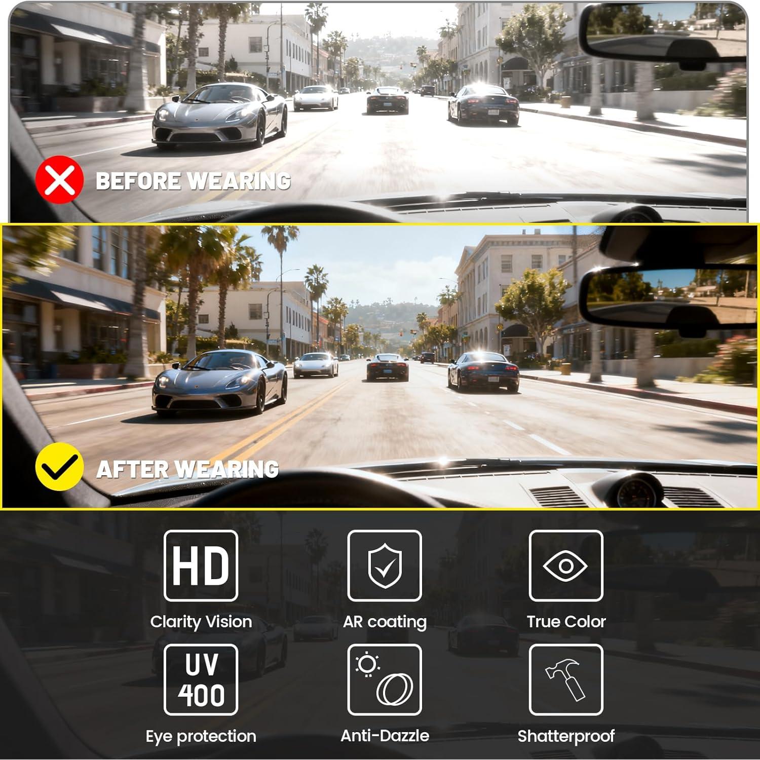 Gafas de sol polarizadas UV400 para mujeres sobre gafas