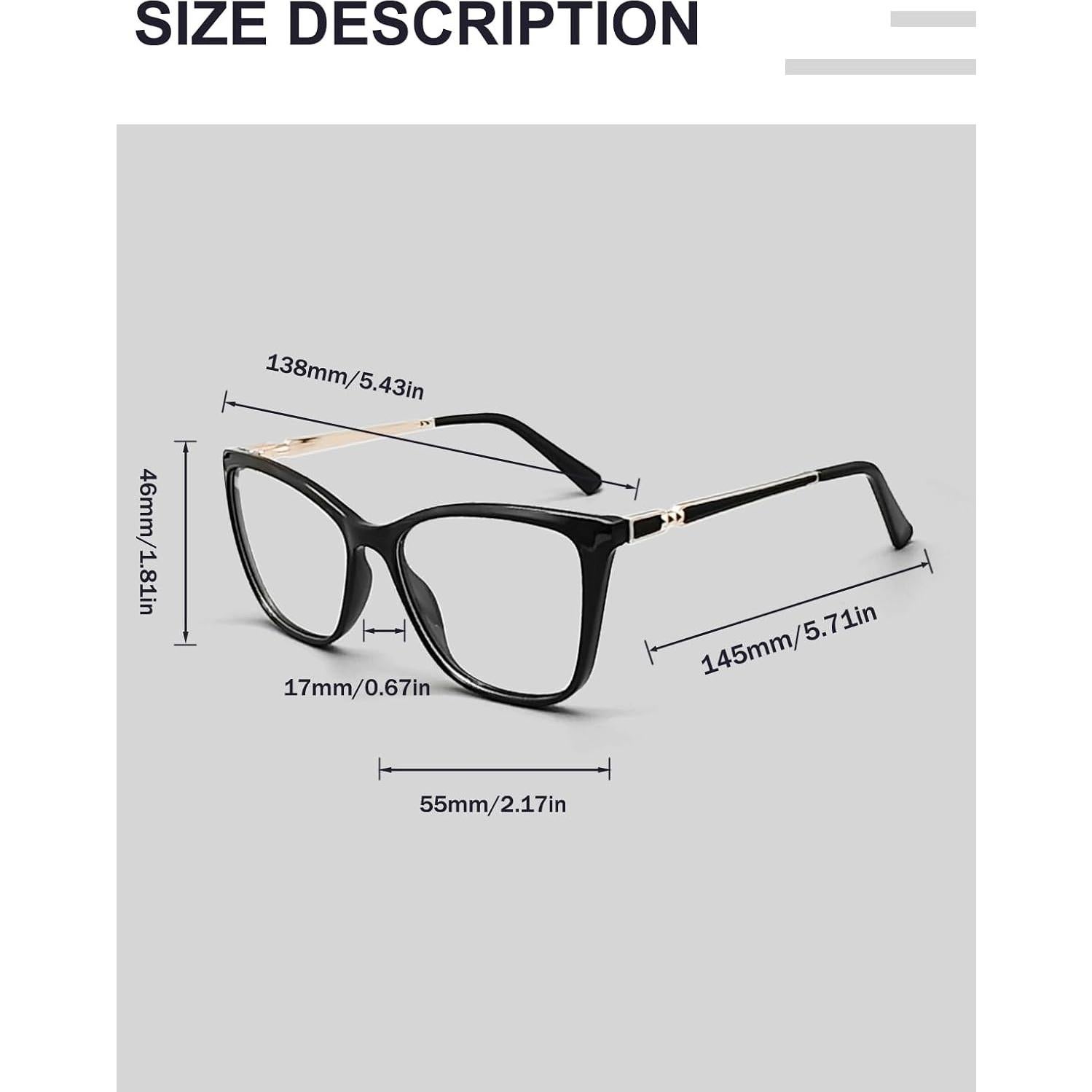 Gafas de lectura multifocales progresivas Unisex 2.0x con patillas de metal