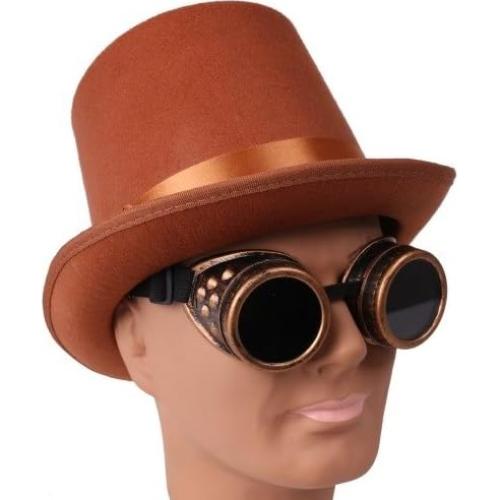 Gafas Steampunk Loftus International bronce negro unisex