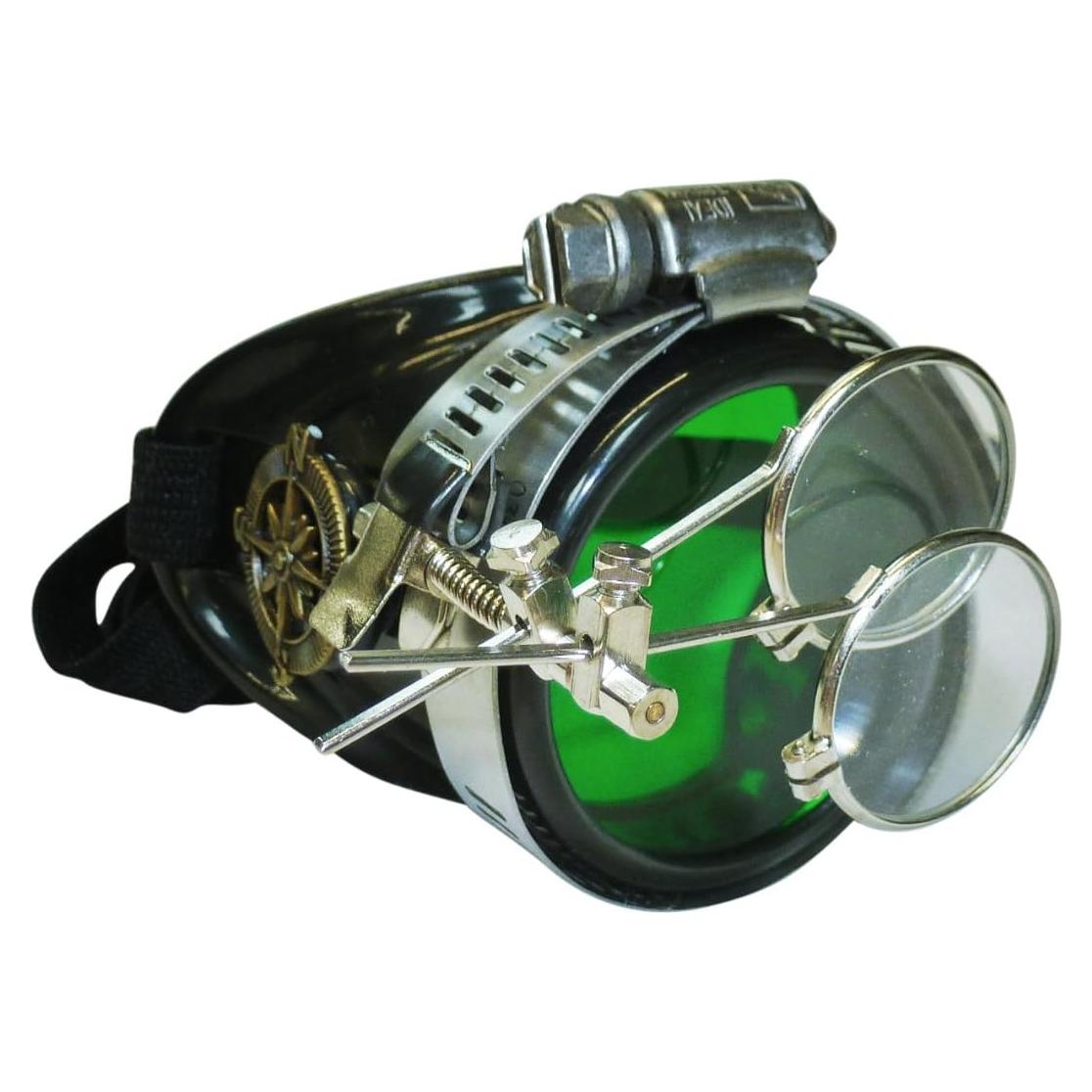 Monóculo Steampunk Victoriano Lado Derecho GCG 1x Negro