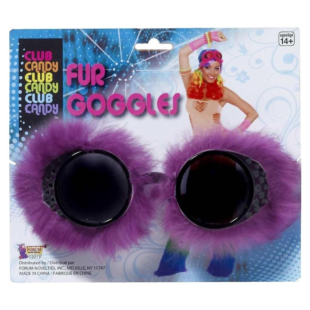 Gafas de piel de novedad Forum Novelties para mujeres - Neón