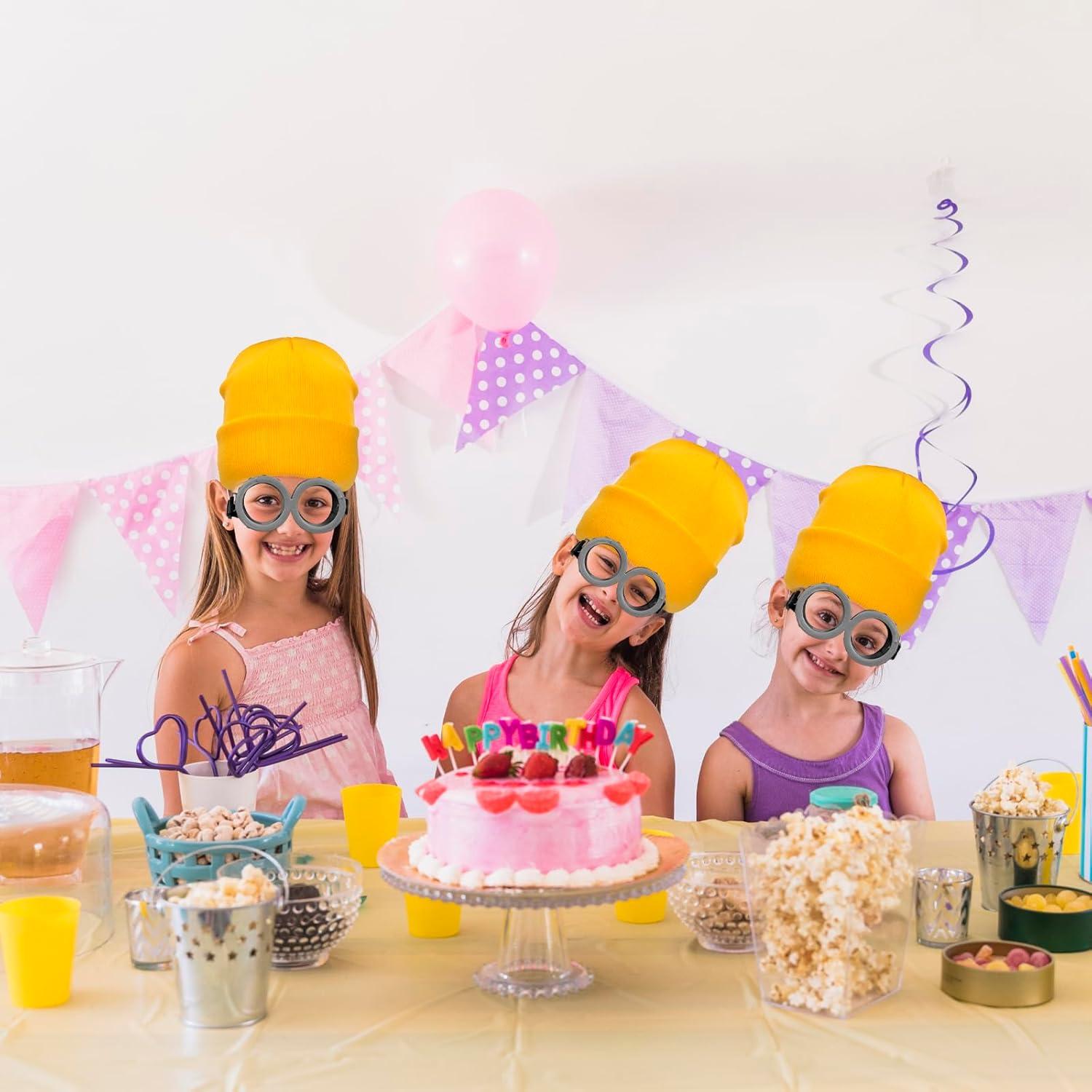 Set Disfraz Steampunk: Gafas, Sombrero Amarillo y Guantes Negros