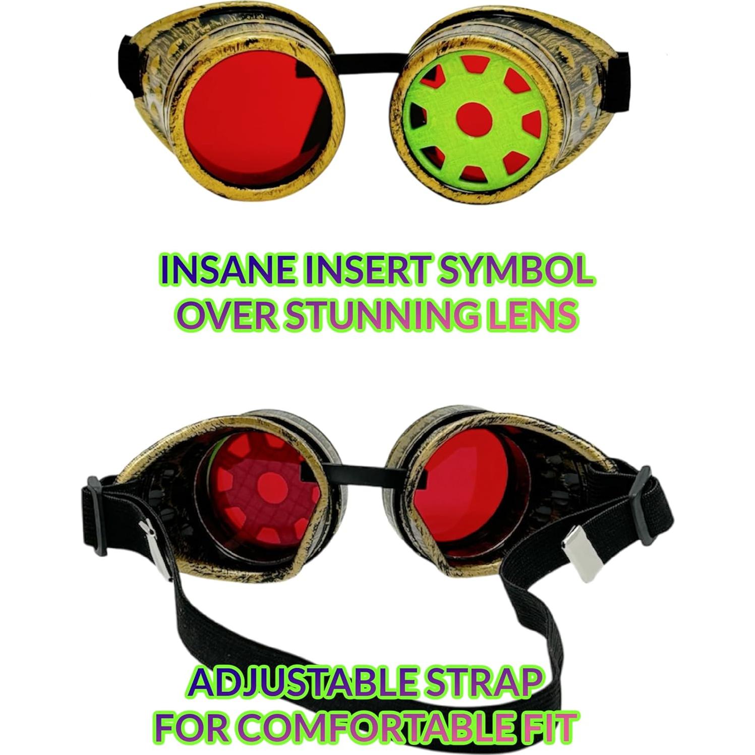 Gafas Steampunk UMBRELLALABORATORY para Cosplay y Disfraces