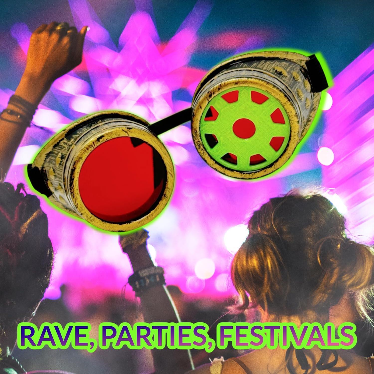 Gafas Steampunk UMBRELLALABORATORY para Cosplay y Disfraces