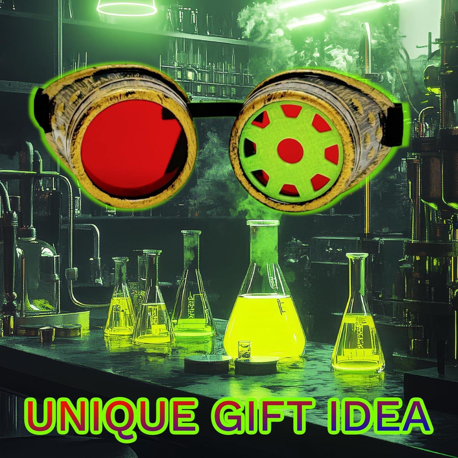 Gafas Steampunk UMBRELLALABORATORY para Cosplay y Disfraces