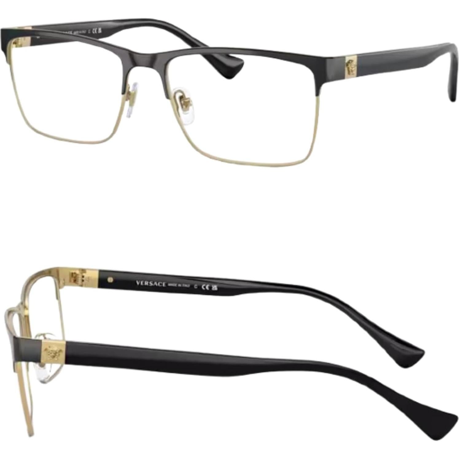 Gafas Versace VE1285 No Polarizadas para Hombres - Marco Metal Negro