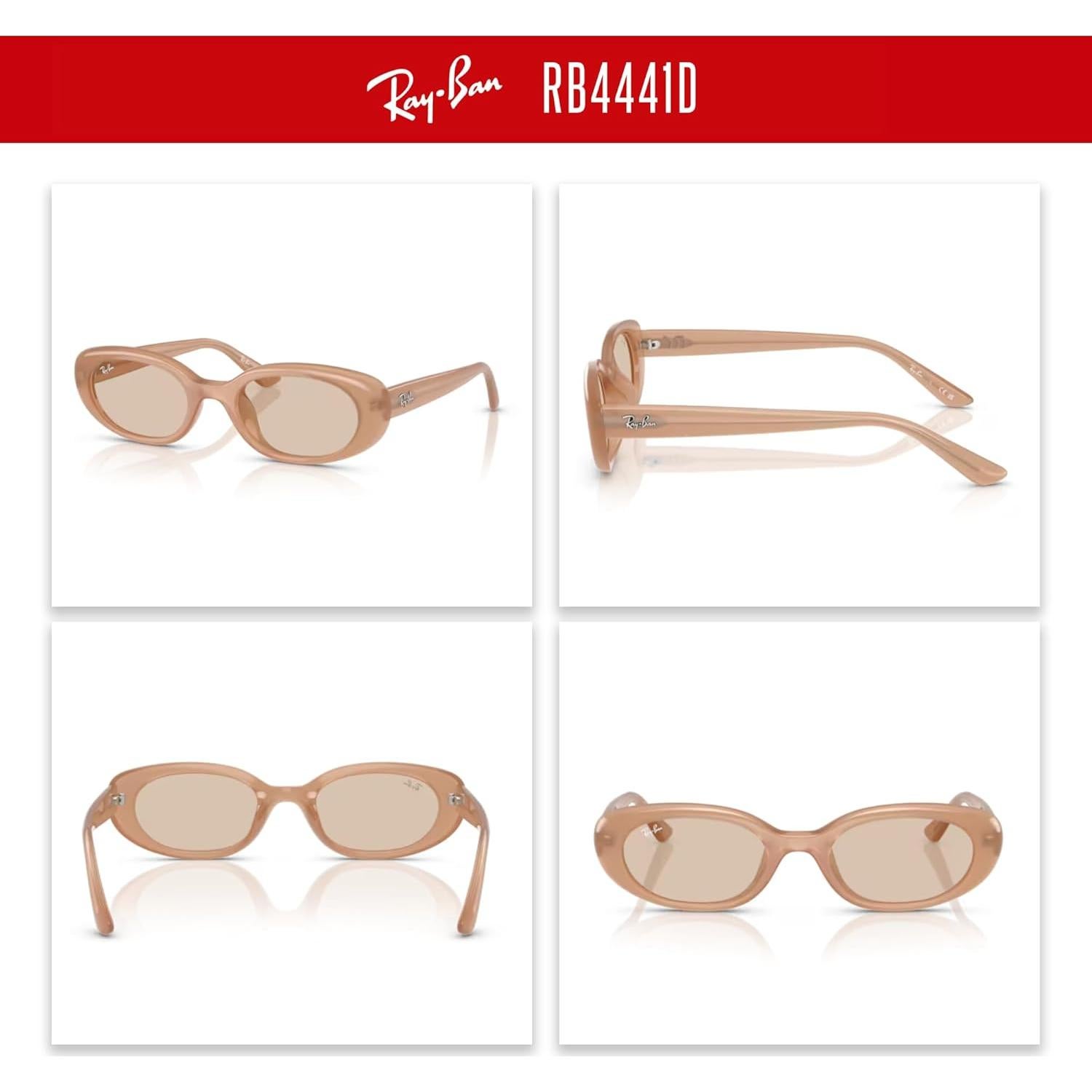 Gafas de sol ovaladas Ray-Ban RB4441D unisex con kit de accesorios