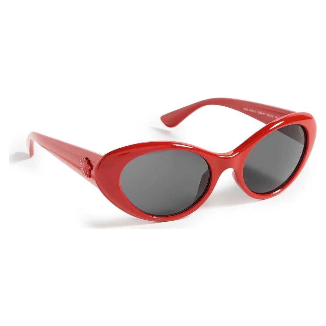 Gafas de sol redondas de ojo de gato Versace para mujer