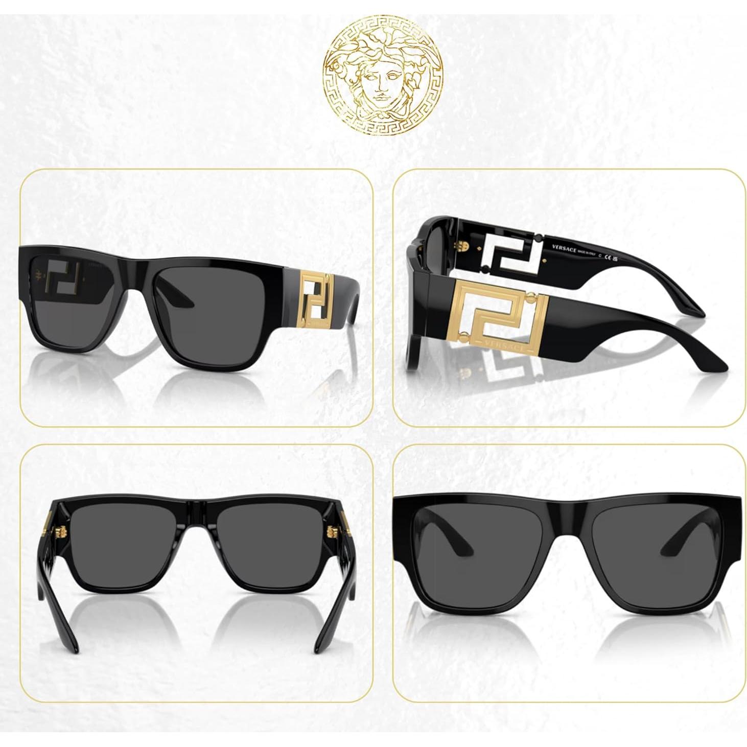 Gafas de sol rectangulares Versace VE4403 para hombres - Kit incluido