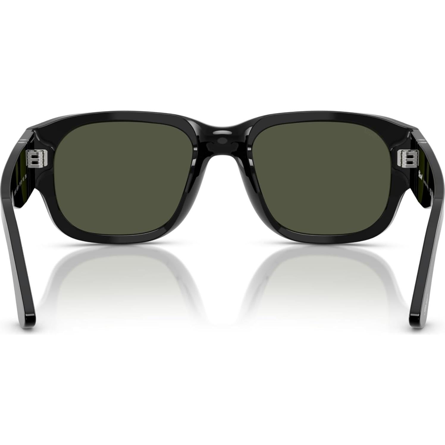 Gafas de sol Persol PO3380S cuadradas negras con lentes verdes