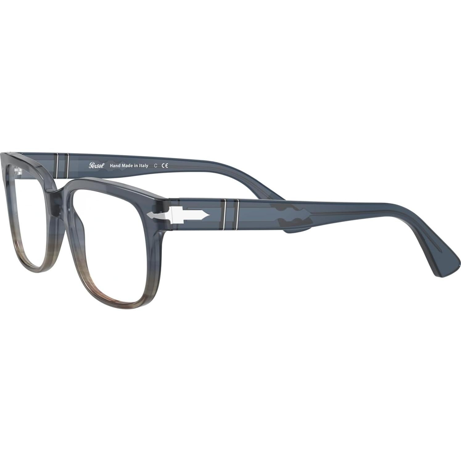 Gafas de Prescripción Persol PO3252V Cuadradas Rayas Grises