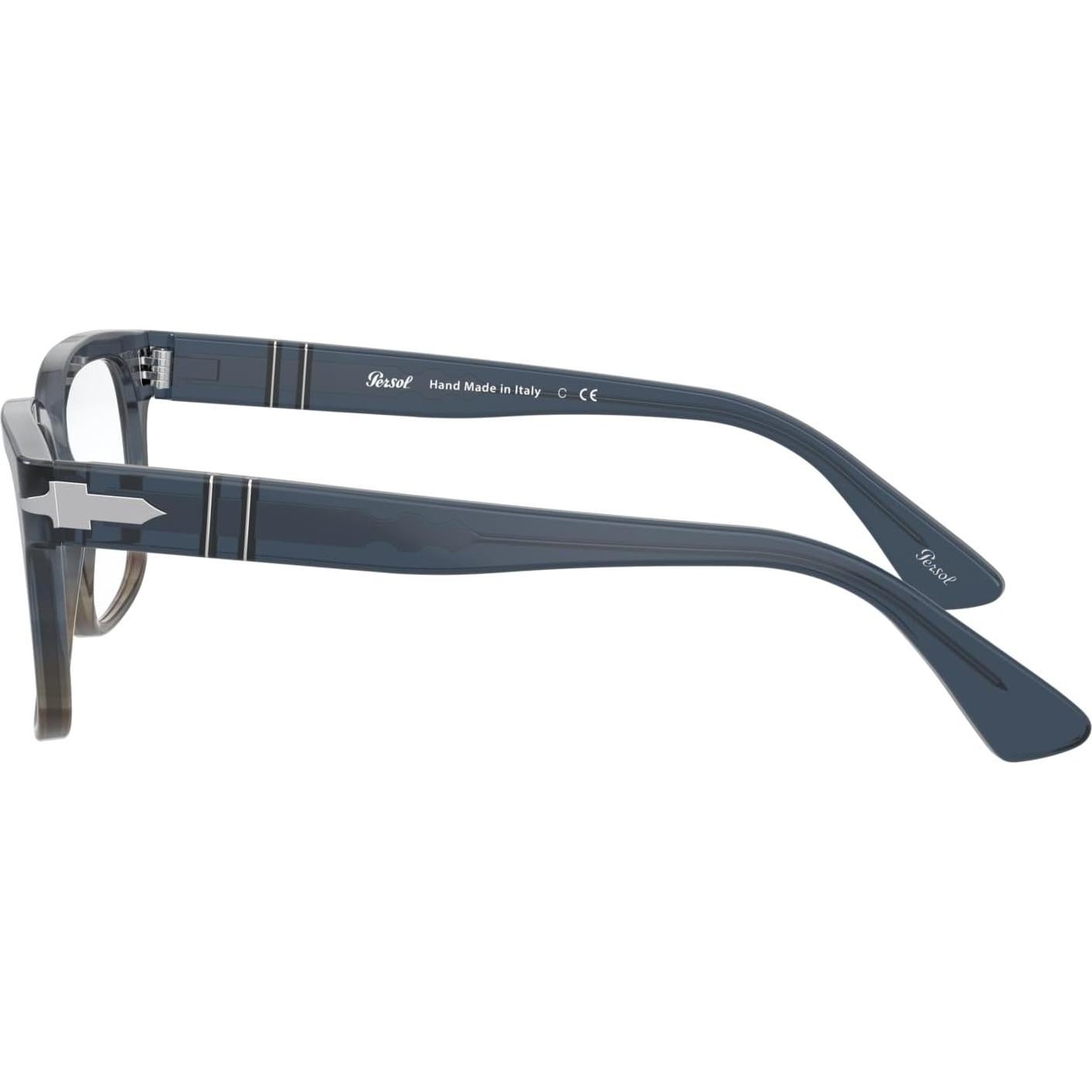 Gafas de Prescripción Persol PO3252V Cuadradas Rayas Grises