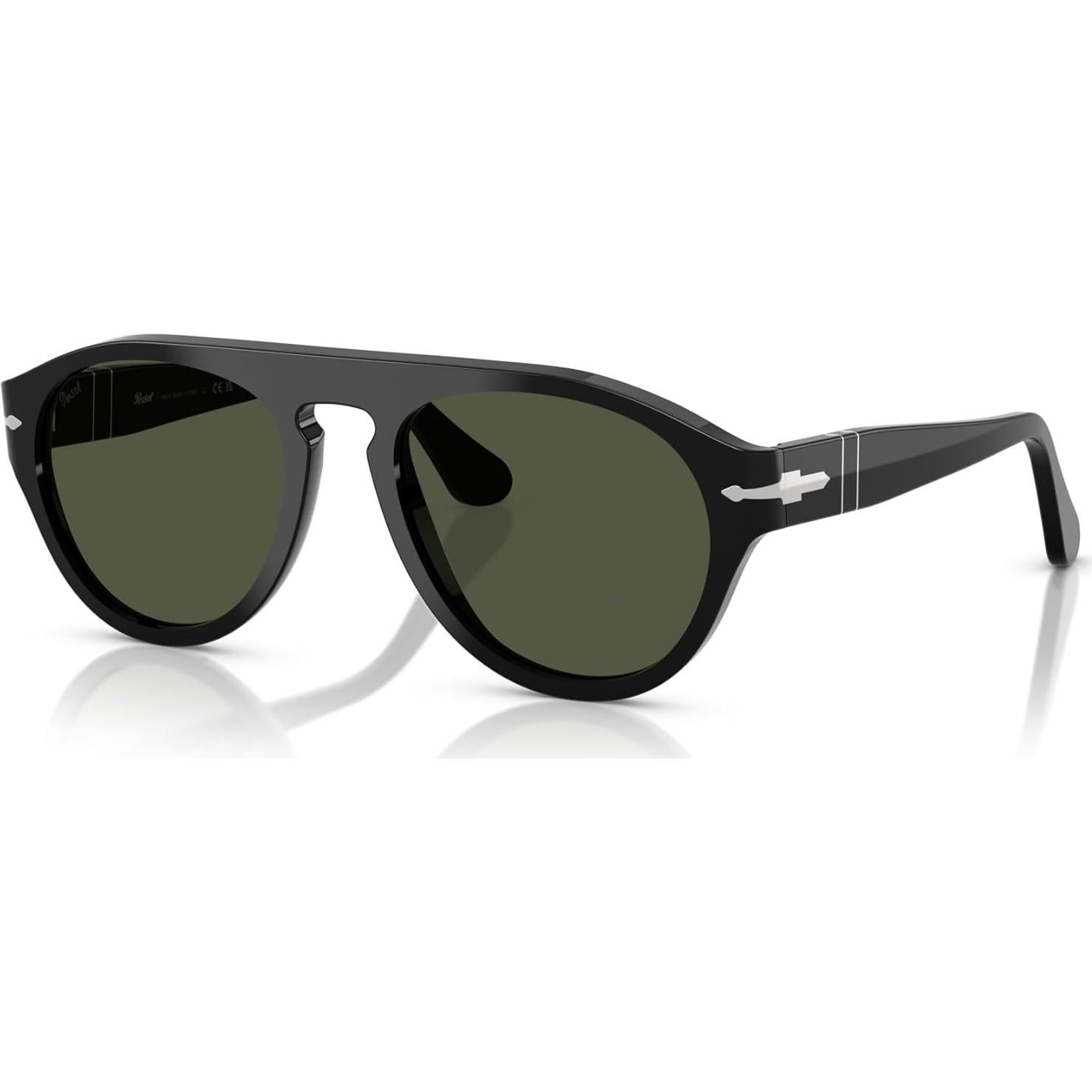 Gafas de sol Persol PO3370S Aviador Negro Verde 53mm