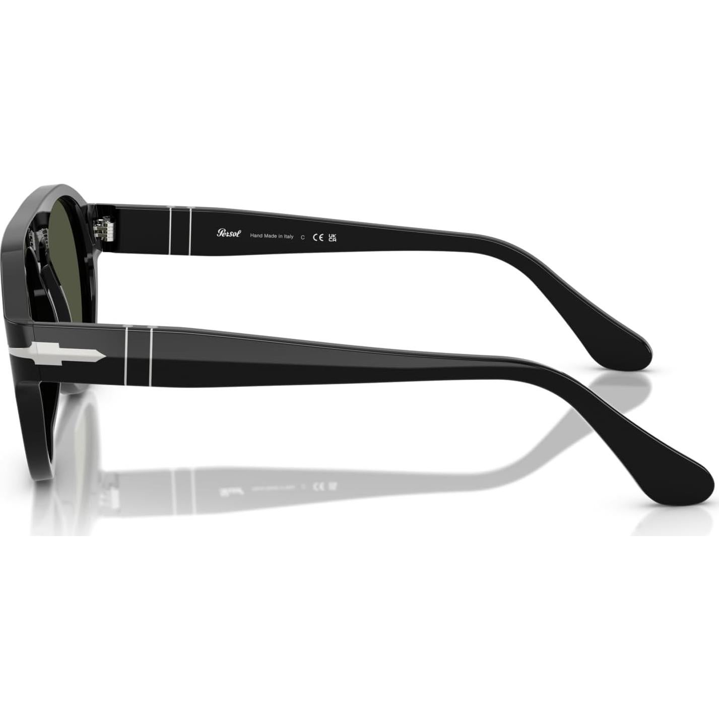 Gafas de sol Persol PO3370S Aviador Negro Verde 53mm