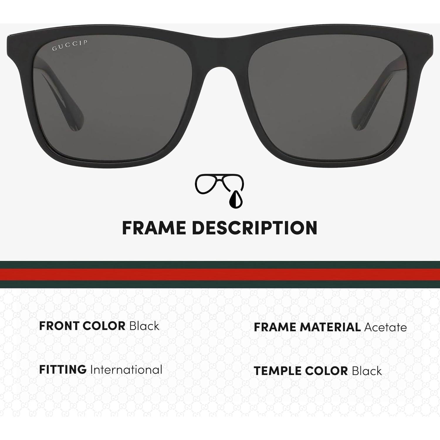 Gafas de sol Gucci GG0381SN cuadradas 57mm con protección UV