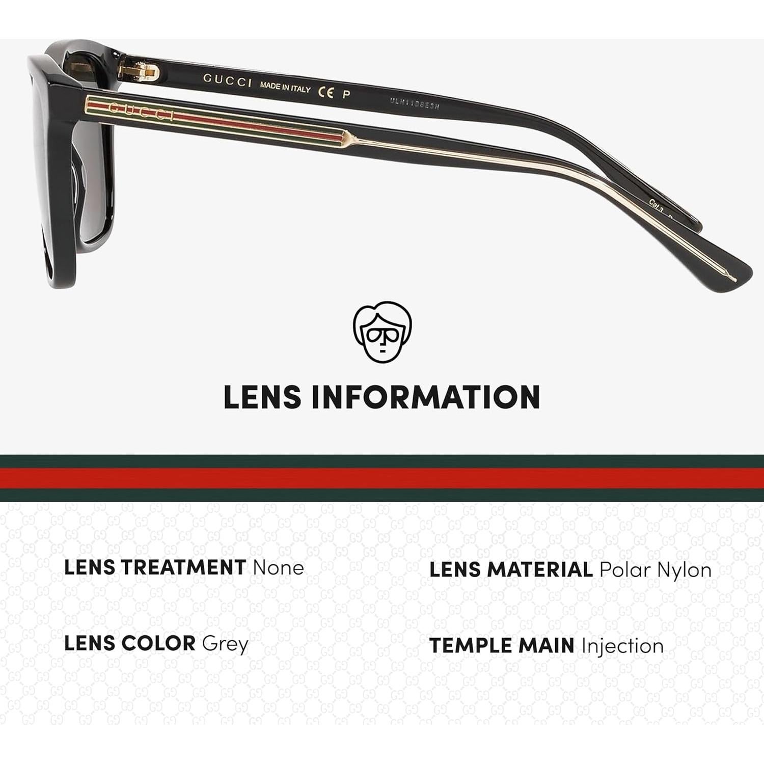 Gafas de sol Gucci GG0381SN cuadradas 57mm con protección UV