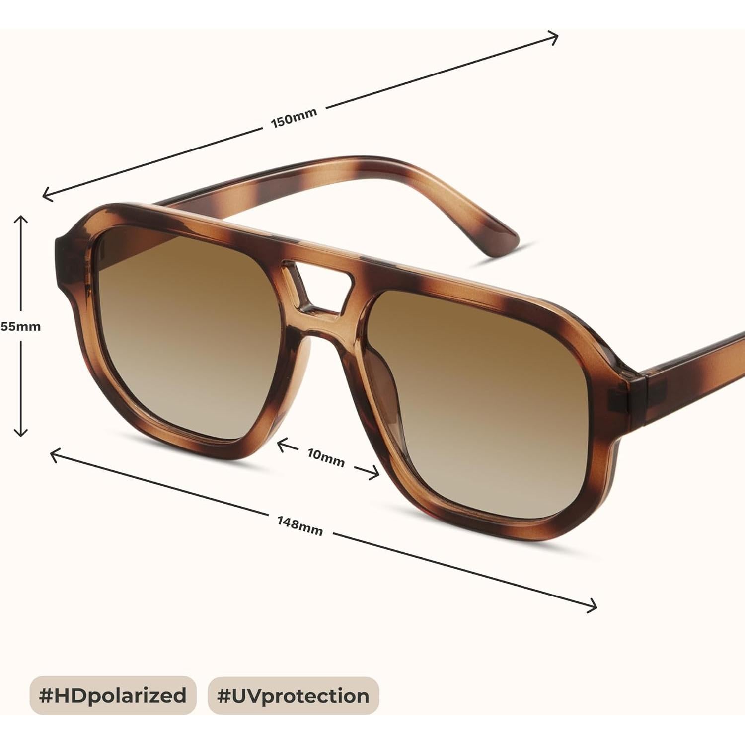 Gafas de Sol Polarizadas Livho Trendy Retro Unisex 2025