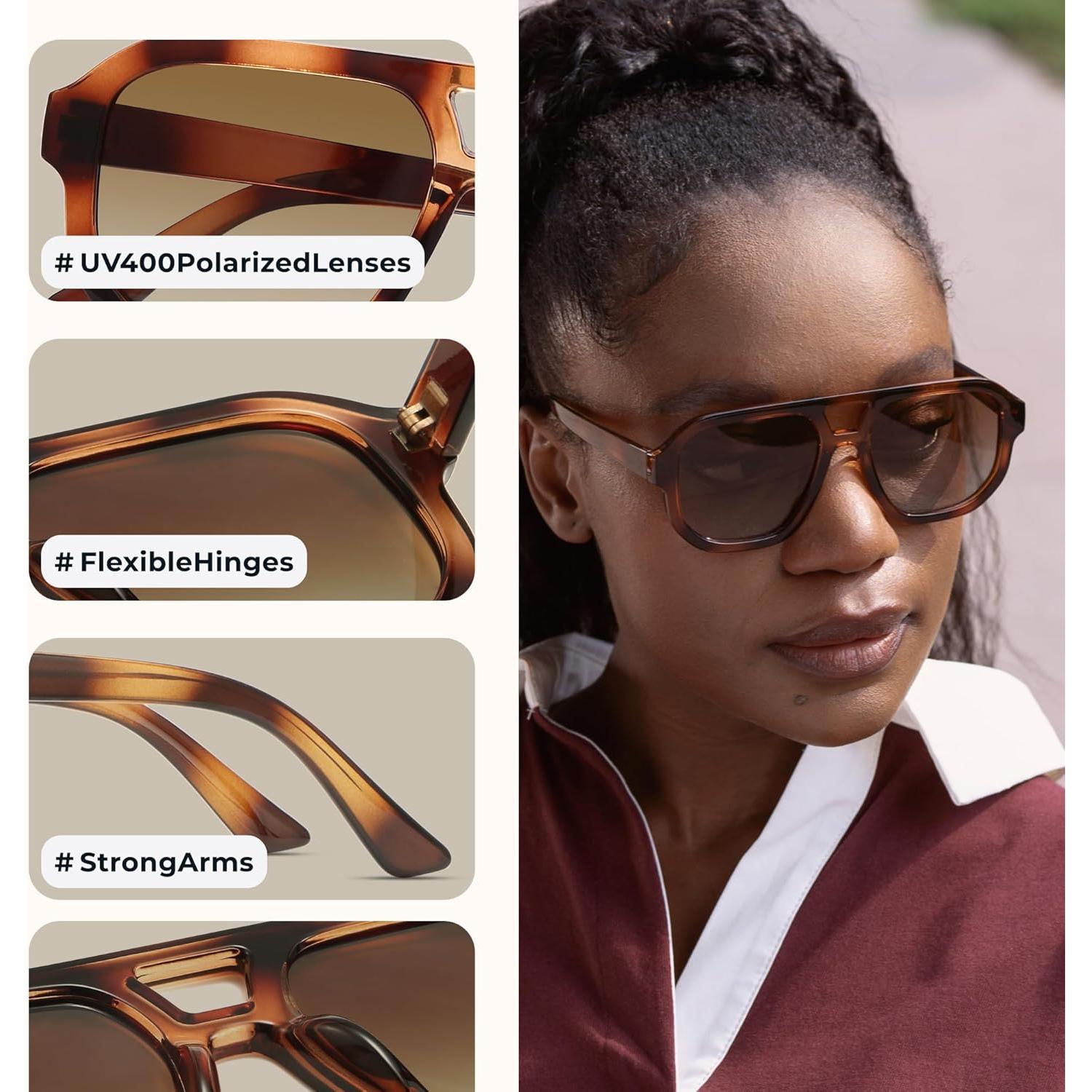 Gafas de Sol Polarizadas Livho Trendy Retro Unisex 2025