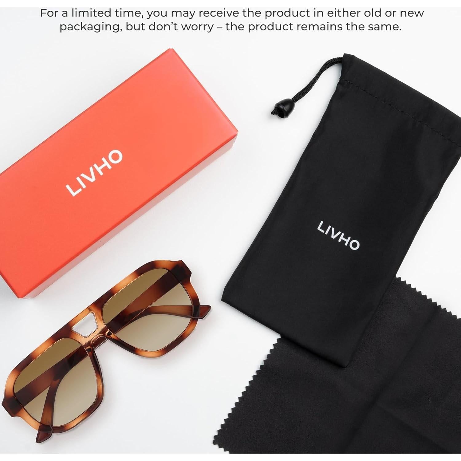 Gafas de Sol Polarizadas Livho Trendy Retro Unisex 2025