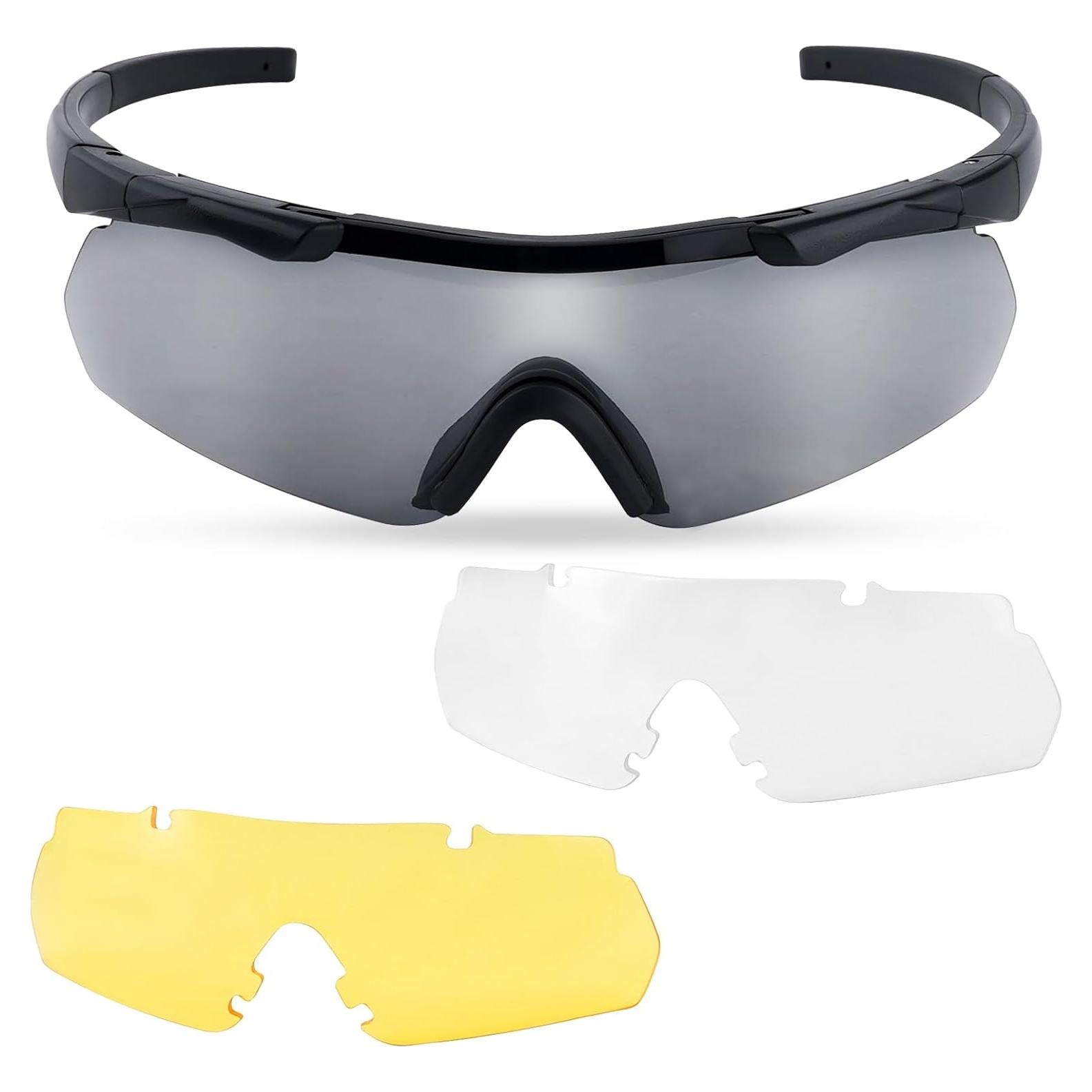 Gafas de Tiro Táctico de Seguridad con Lentes Intercambiables