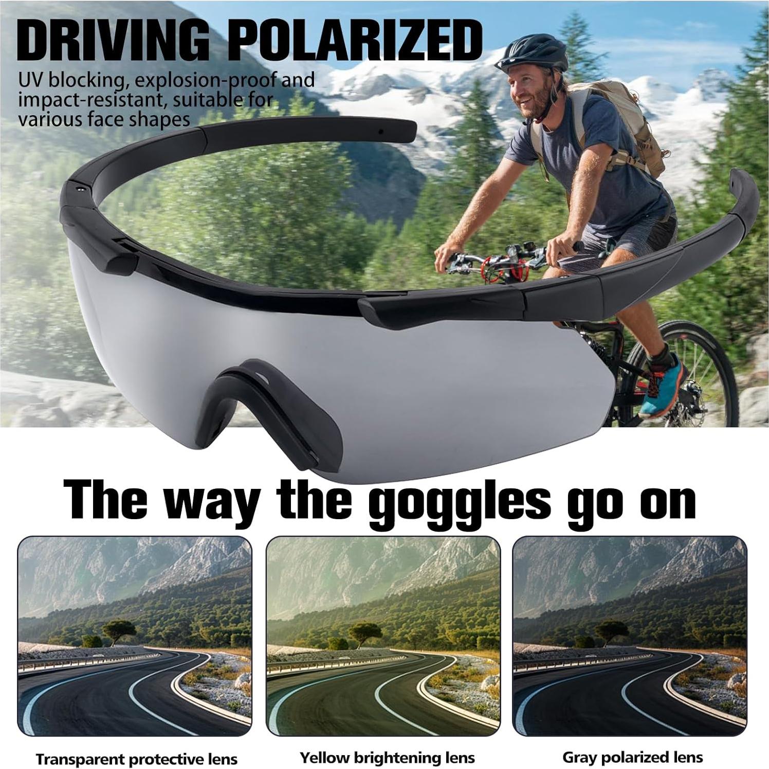 Gafas de Tiro Táctico de Seguridad con Lentes Intercambiables