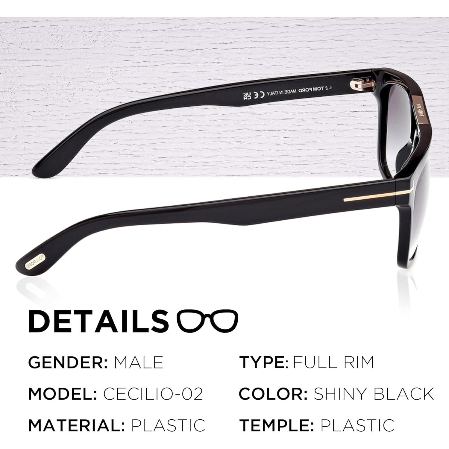 Gafas de Sol Tom Ford FT0628 CECILIO-02 Geométricas + Kit eSHADES