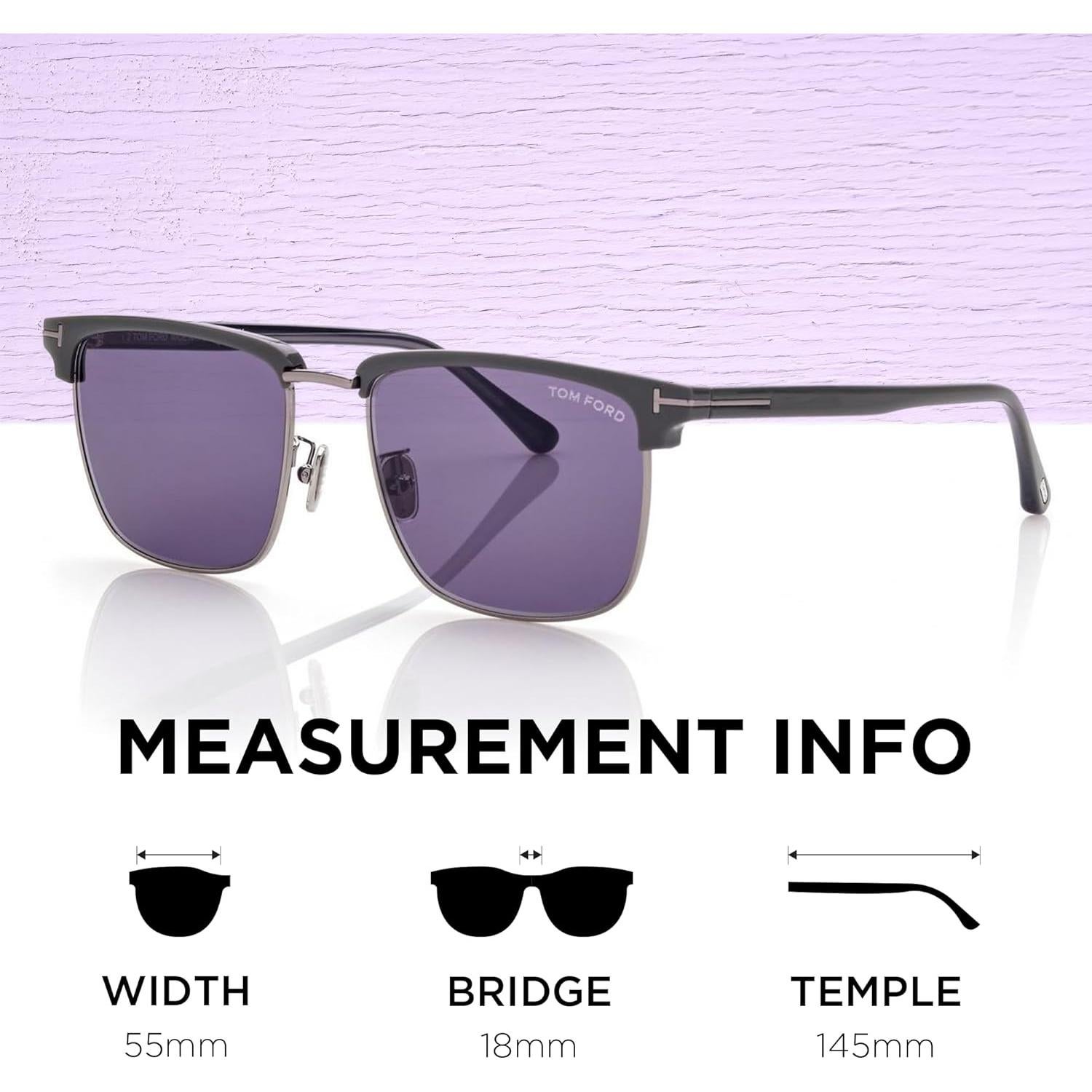 Gafas de Sol Tom Ford FT0997-H HUDSON-02 55mm Azul