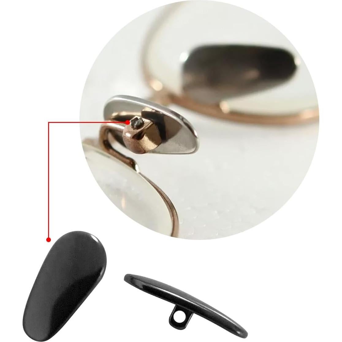 Almohadillas Nasales de Titanio Atornillables para Gafas Oakley Tom Ford 14x7mm