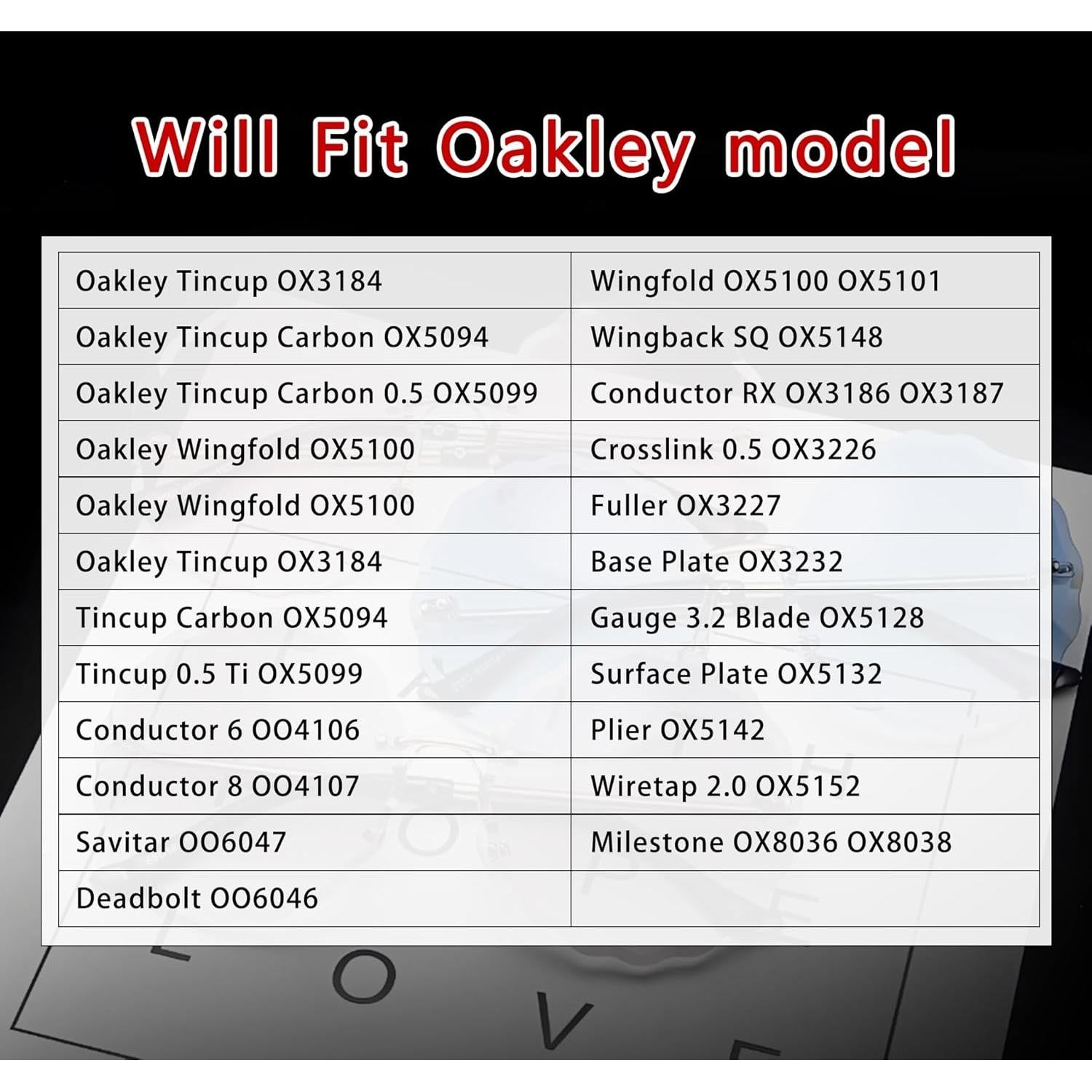 Almohadillas Nasales de Titanio Atornillables para Gafas Oakley Tom Ford 14x7mm