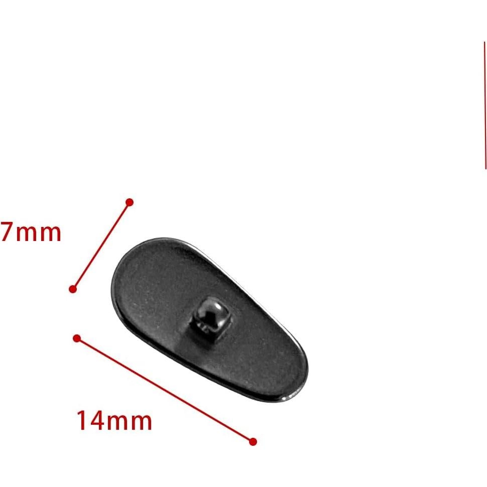 Almohadillas Nasales de Titanio Atornillables para Gafas Oakley Tom Ford 14x7mm