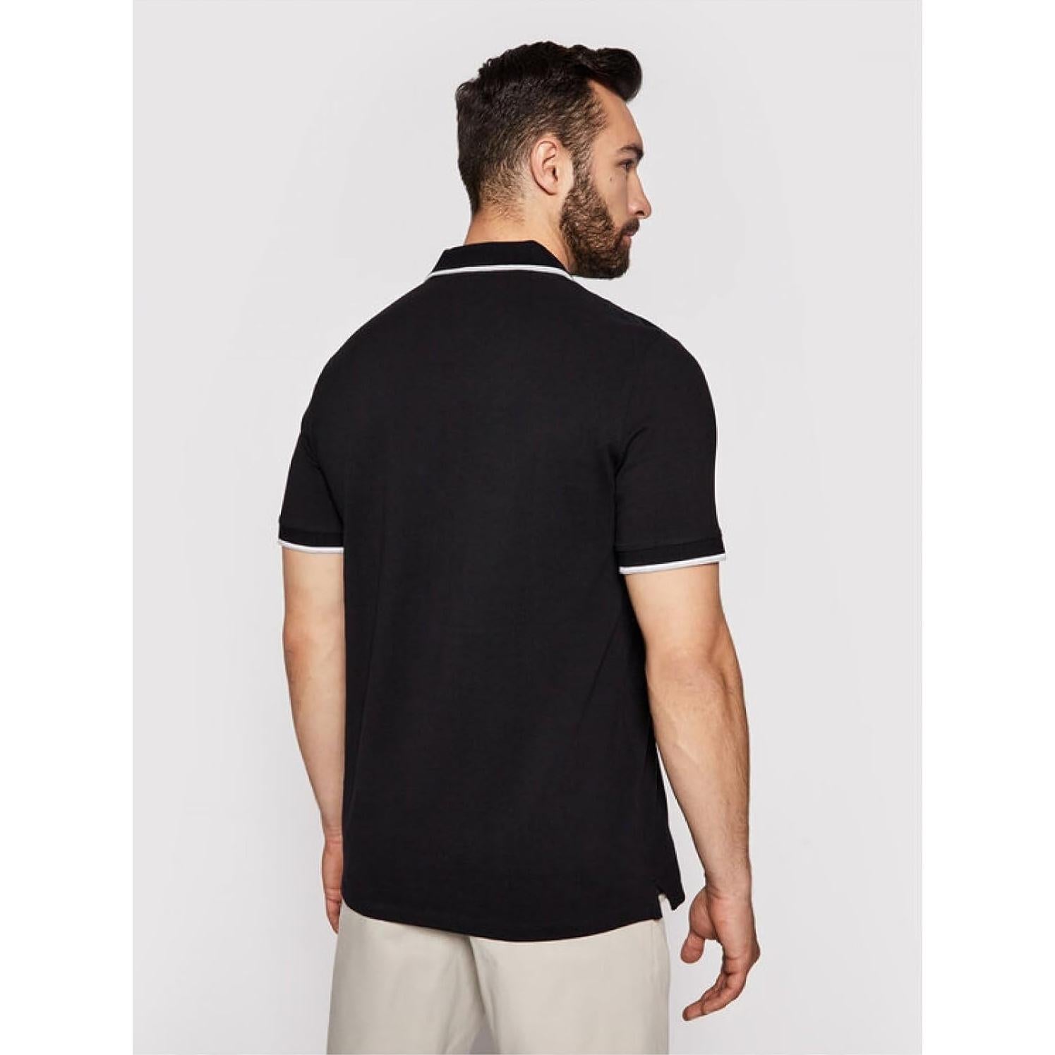Polo de Jersey de Manga Corta Hombre A|X Armani Exchange Negro