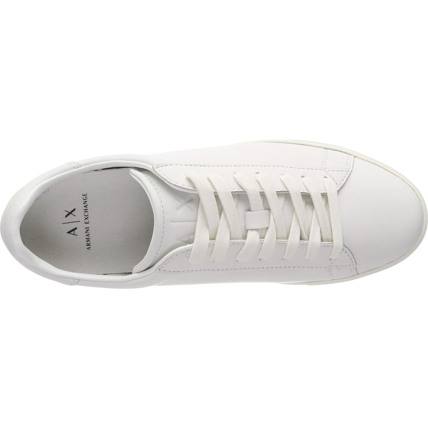 Zapatillas de cuero bajo perfil Armani Exchange Hombres 9