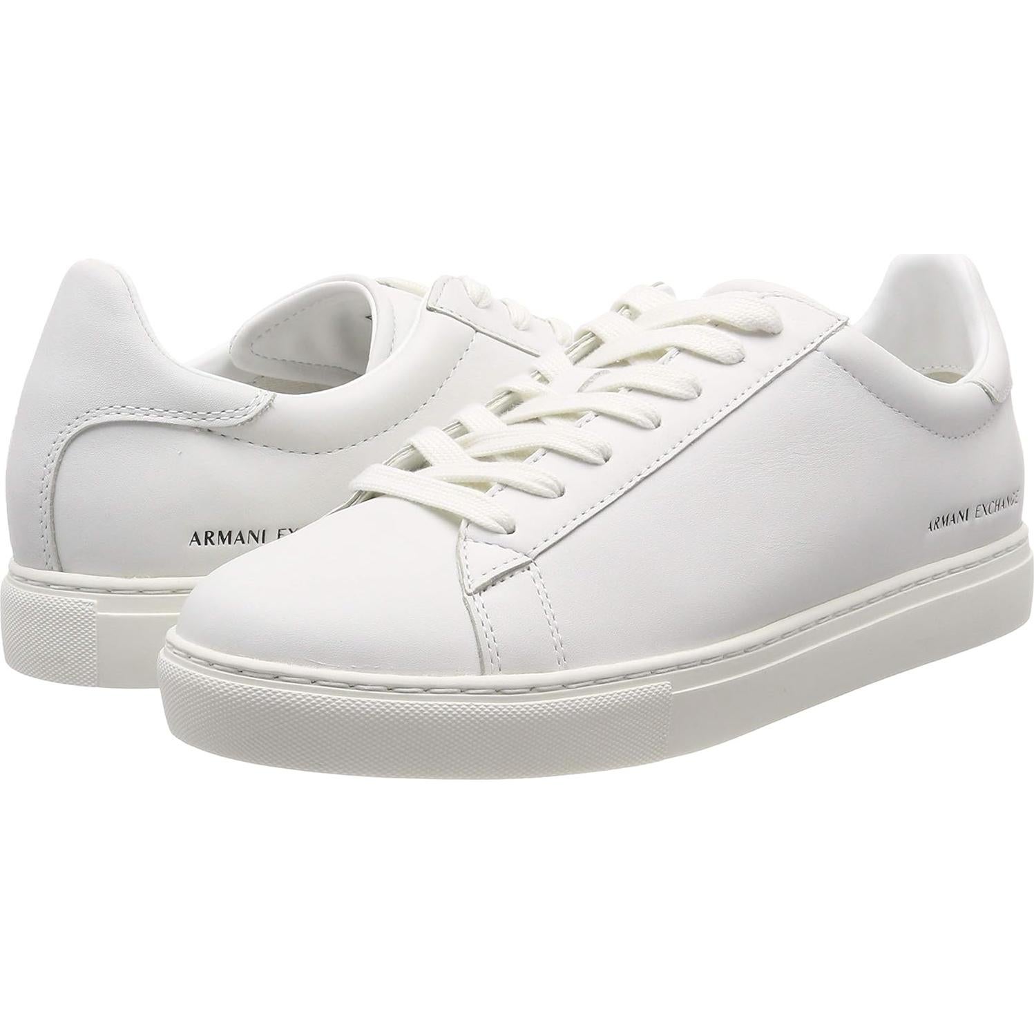 Zapatillas de cuero bajo perfil Armani Exchange Hombres 9