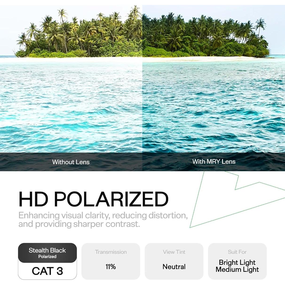 Lentes de Reemplazo Mryok para Gafas Oakley OO9329 Polarizados HD