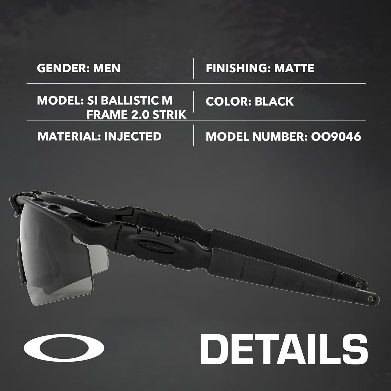 Gafas de Sol Oakley SI Ballistic M Frame 2.0 Strik Negro Mate