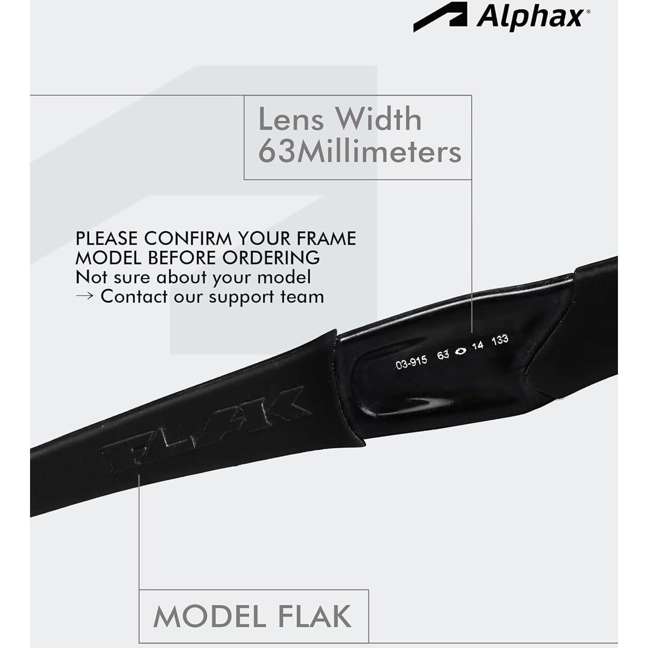 Lentes de Reemplazo Polarizados Alphax para Oakley Flak Jacket