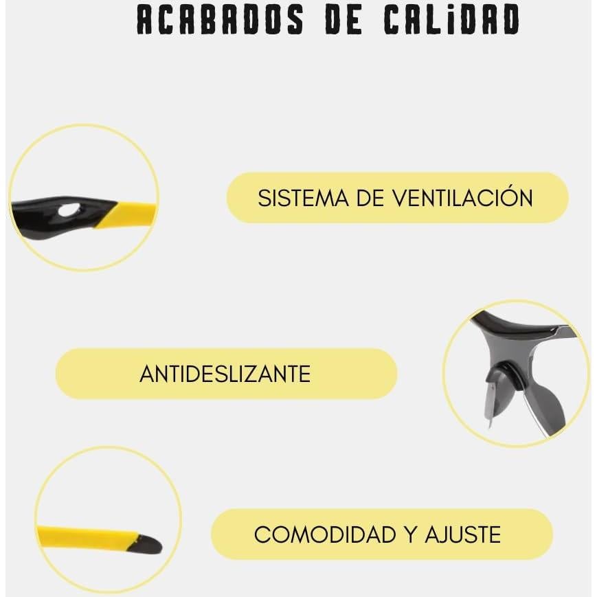 Gafas de Protección Deportivas JJ LMS para Pickleball - Antivaho