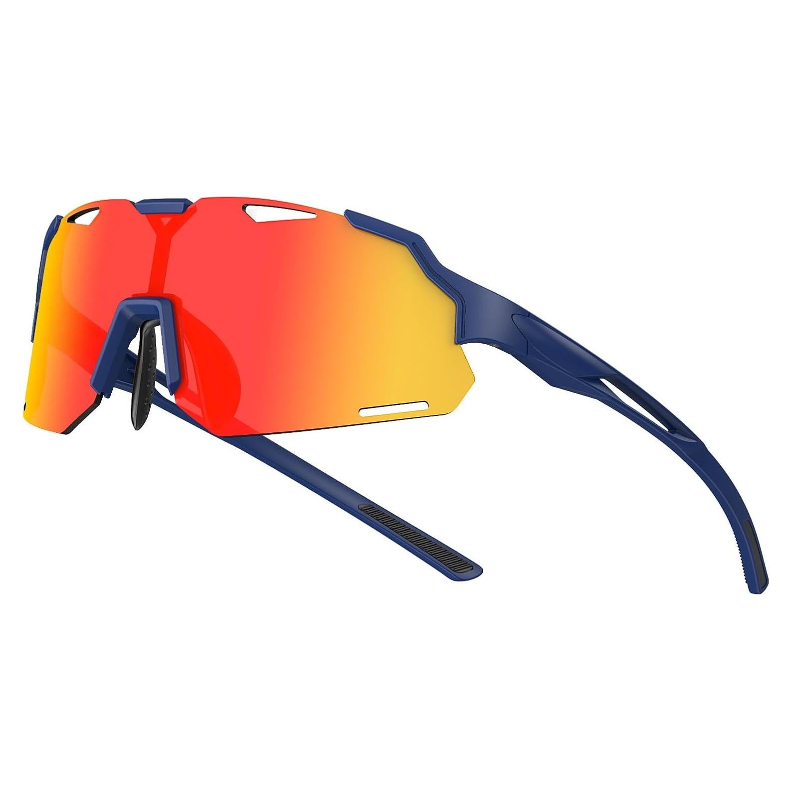 Gafas de sol polarizadas para niños TR90 UV400 Azulrojo