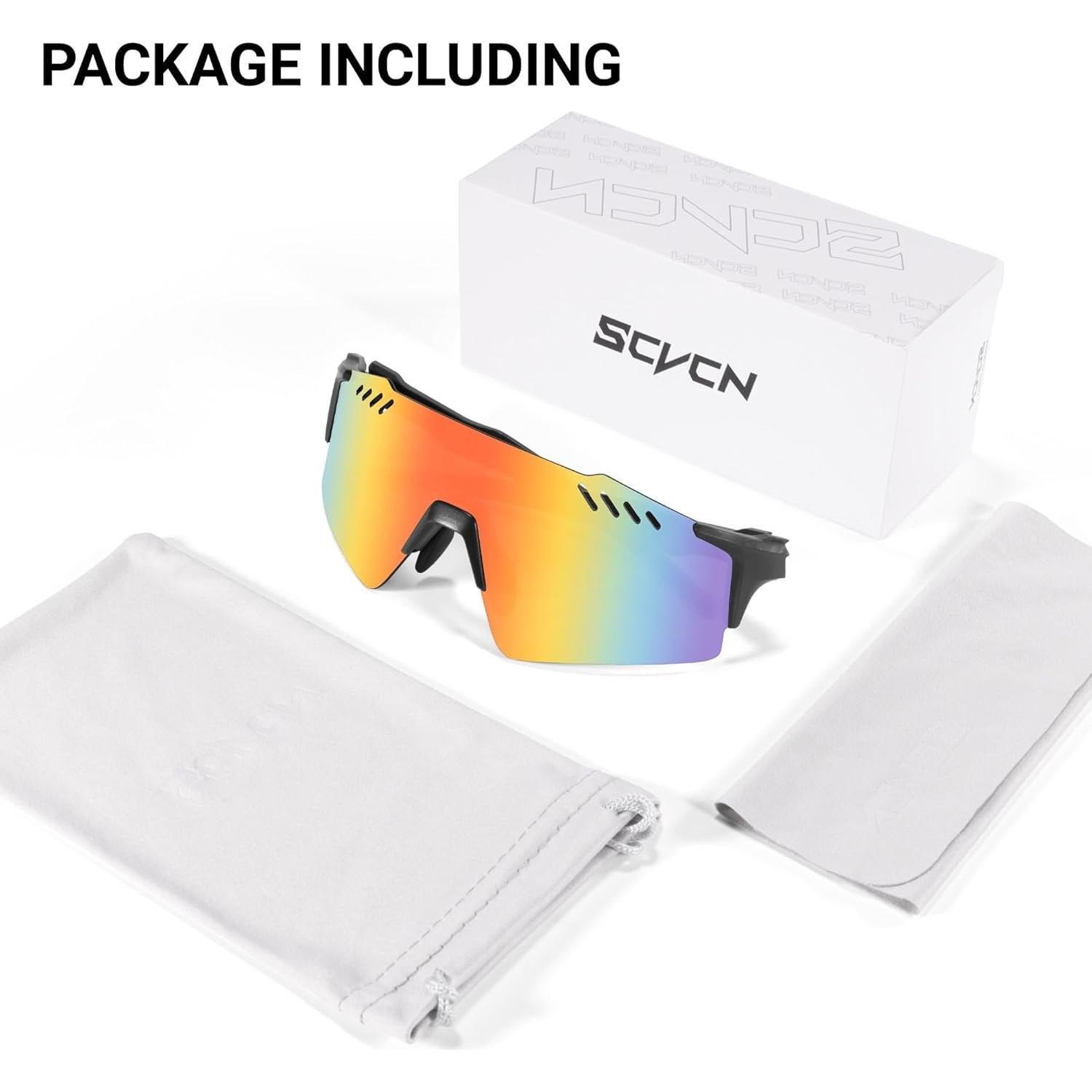 Gafas de Ciclismo SCVCN UV400 Ligeras para Hombres y Mujeres