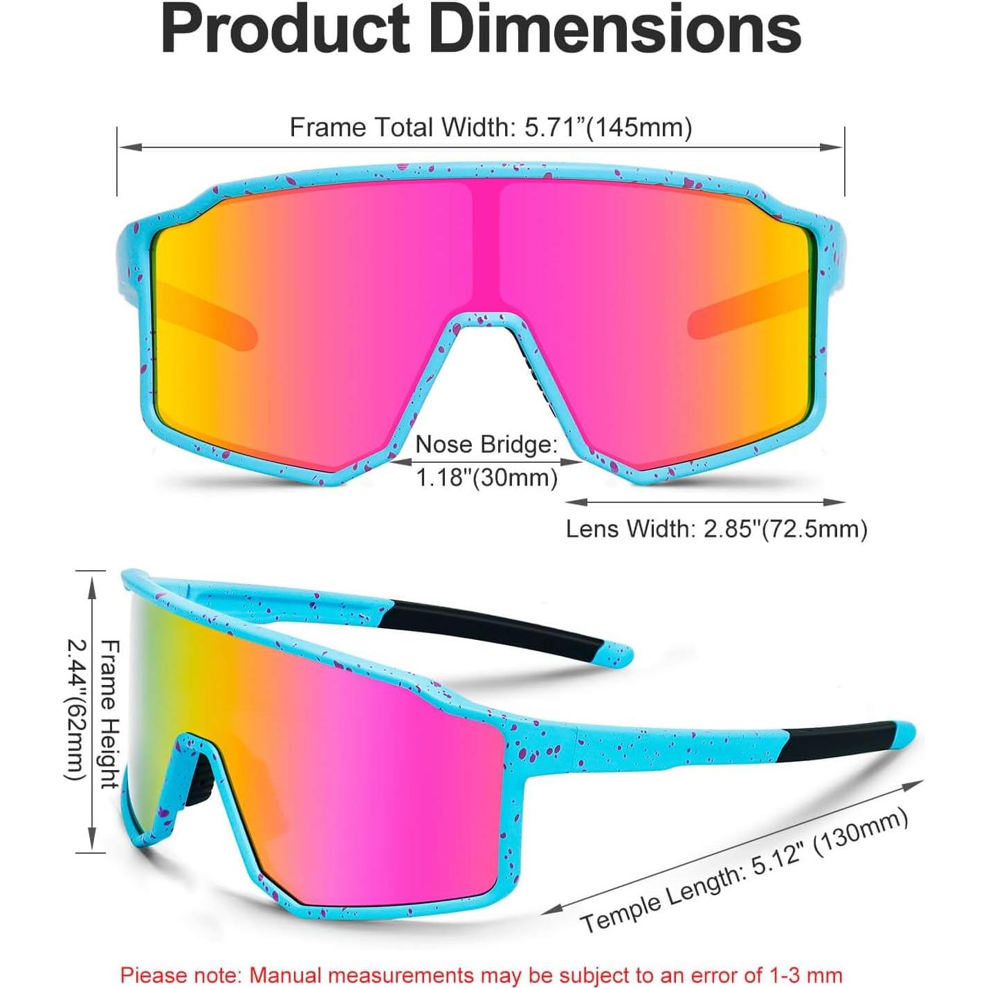 Gafas de Sol Deportivas Polarizadas AVV UV400 - Azul Claro