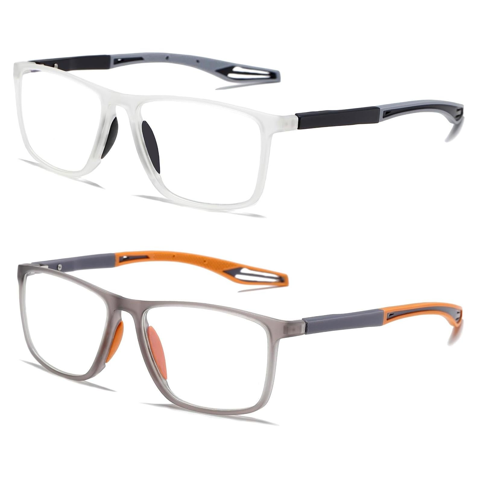 Gafas de lectura deportivas para hombres 1.5x anti luz azul