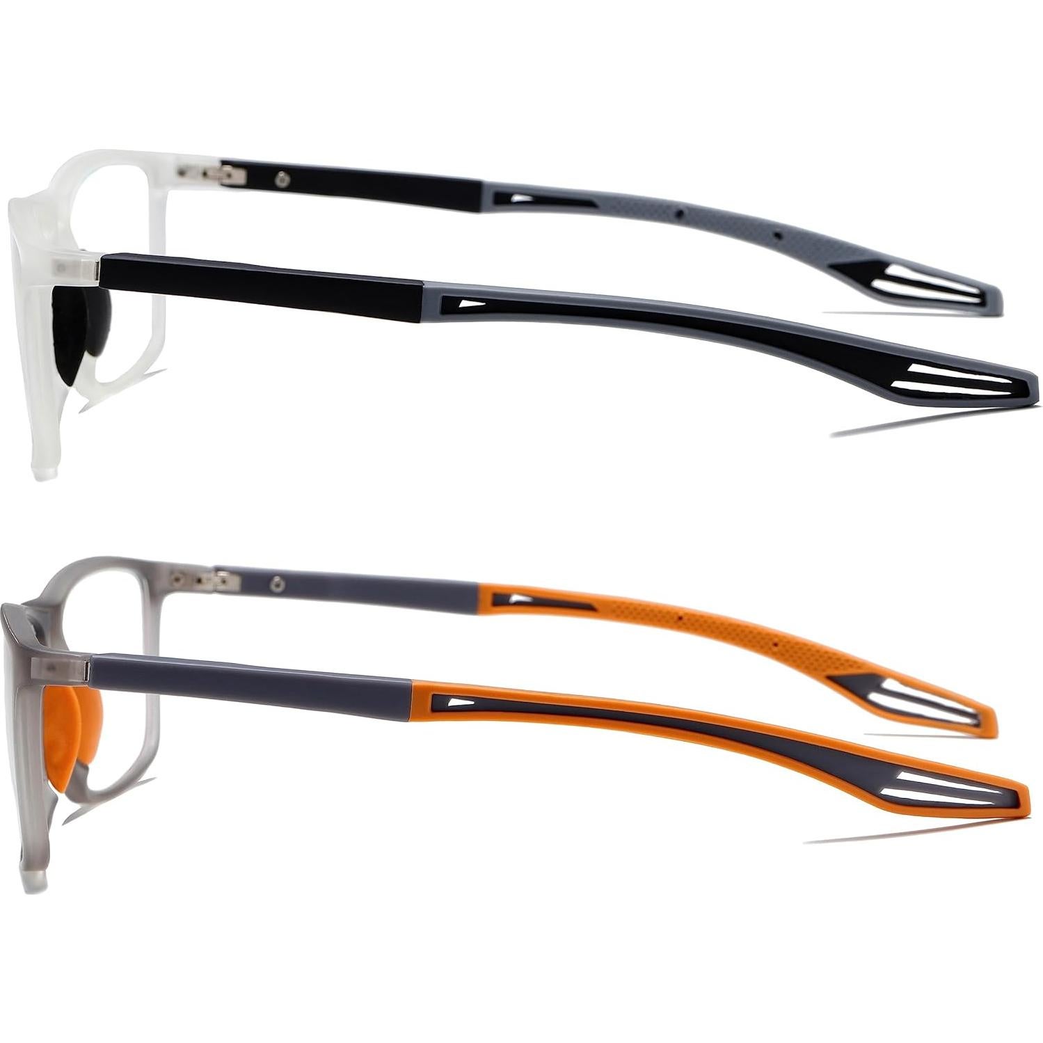 Gafas de lectura deportivas para hombres 1.5x anti luz azul