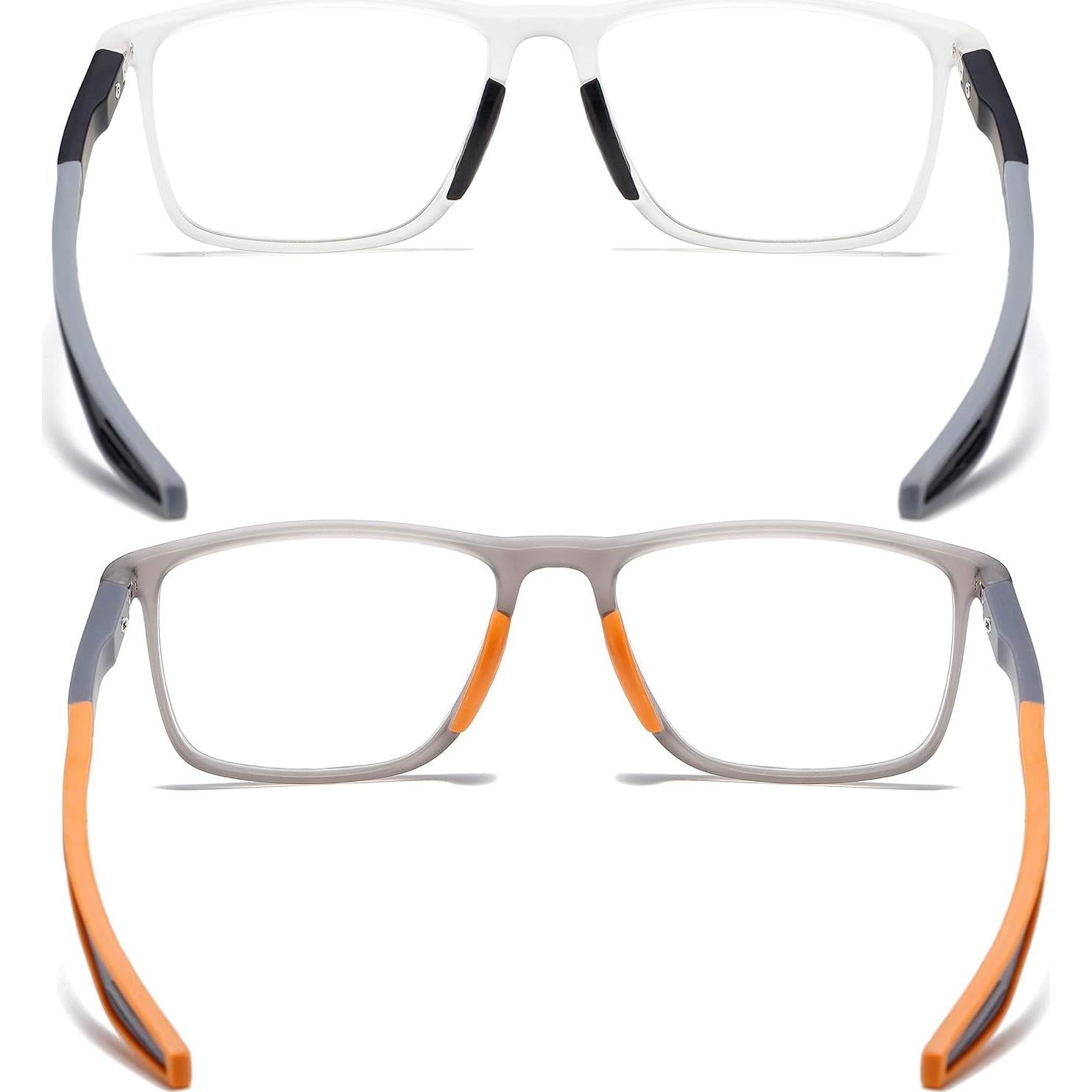 Gafas de lectura deportivas para hombres 1.5x anti luz azul