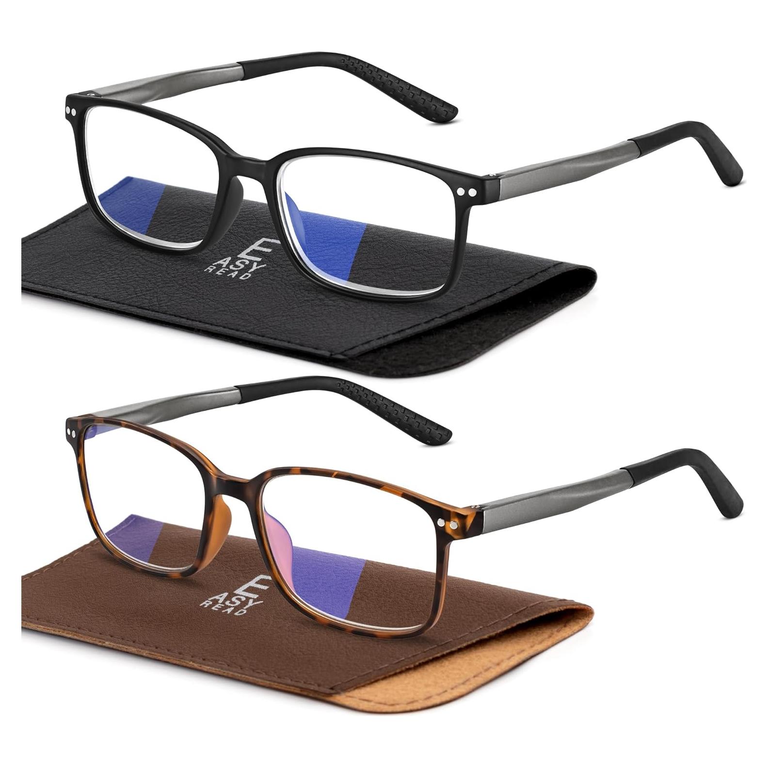 Gafas de Lectura Deportivas EASY READ 2 Pares con Bloqueo Luz Azul