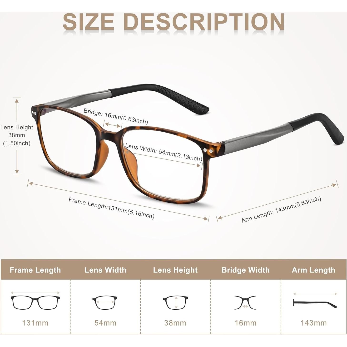 Gafas de Lectura Deportivas EASY READ 2 Pares con Bloqueo Luz Azul