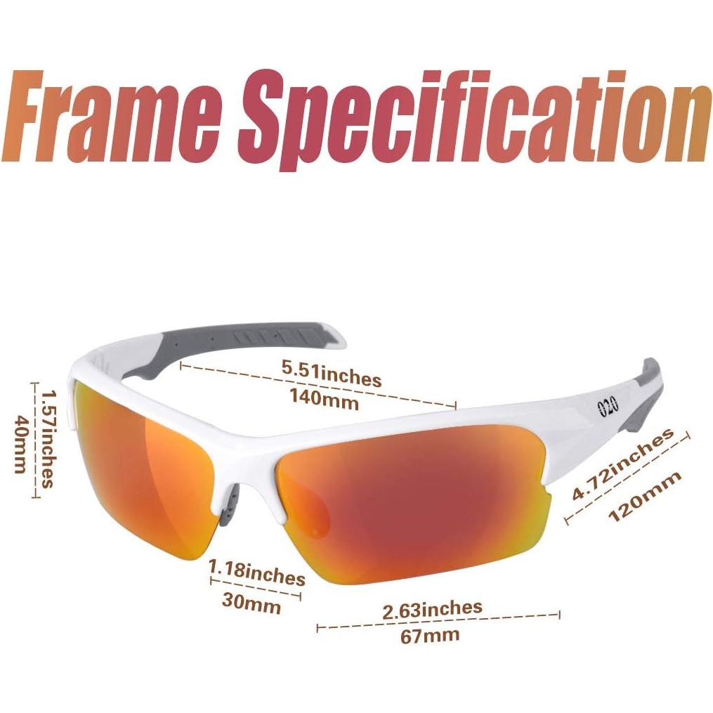 Gafas de Sol Polarizadas O2O para Softball y Voleibol Unisex