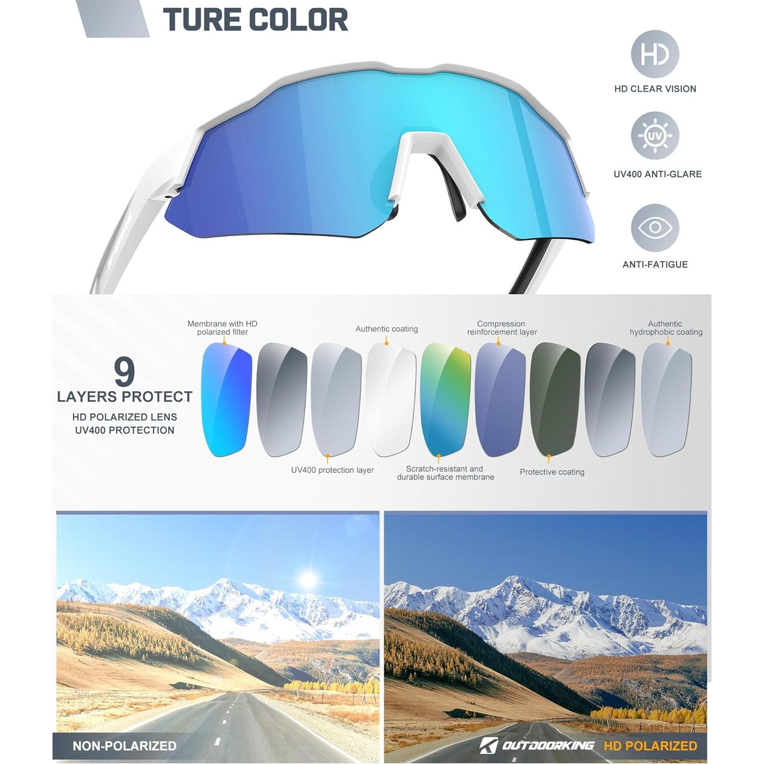 Gafas de sol polarizadas OUTDOORKING UV400 para hombres