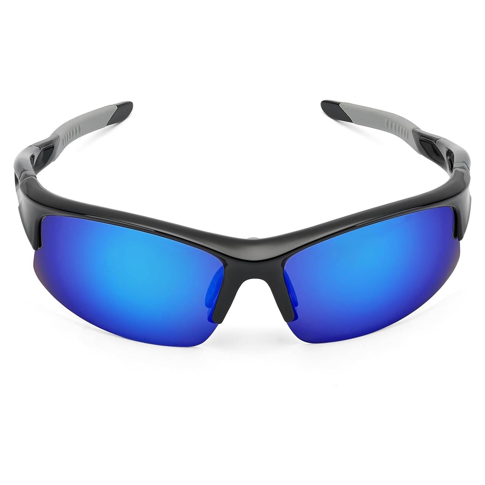 Gafas de Sol Deportivas Polarizadas UV400 TR90 - Marco Negro