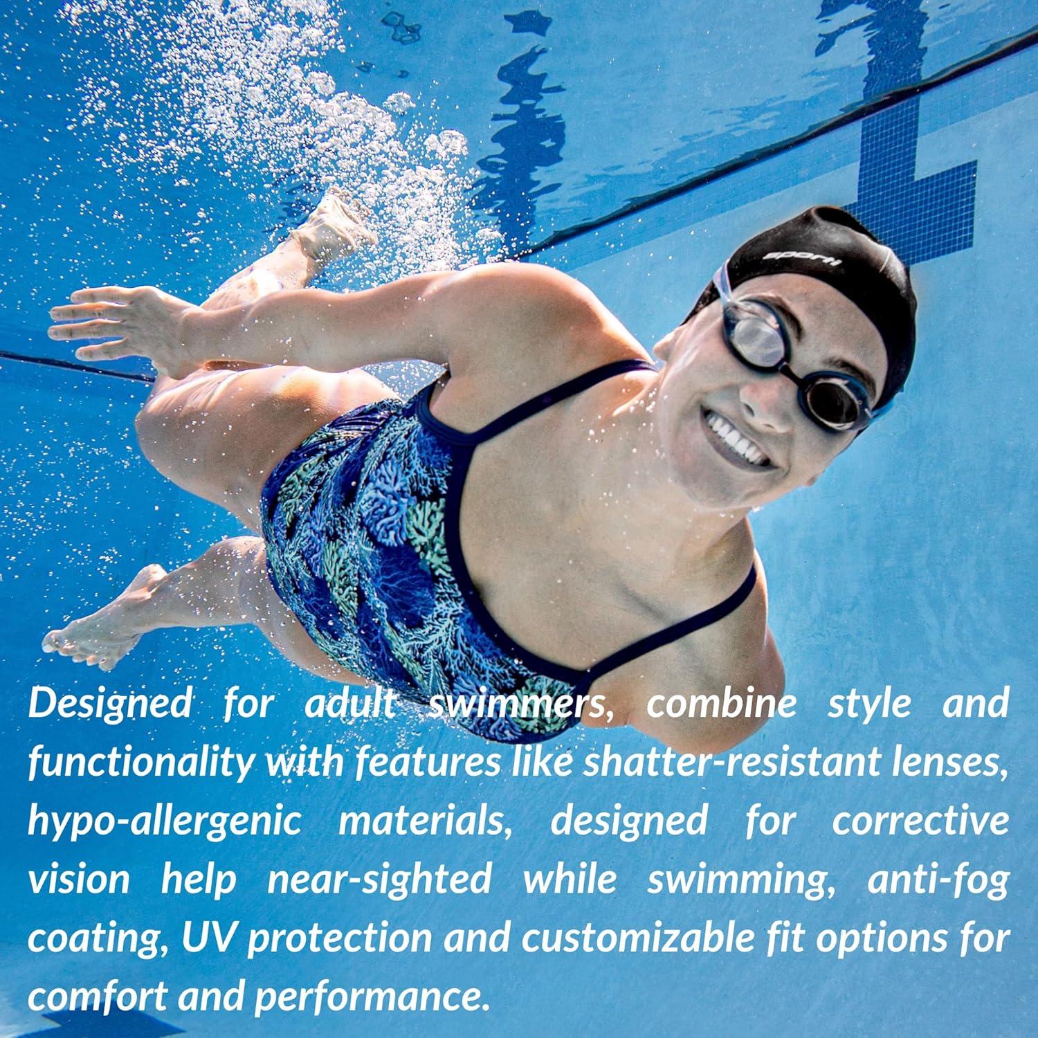 Gafas de Natación Antivaho Sporti -1.5D a -8.0D Unisex